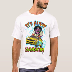 T-shirt jaune de Chevy Camaro solides solubles