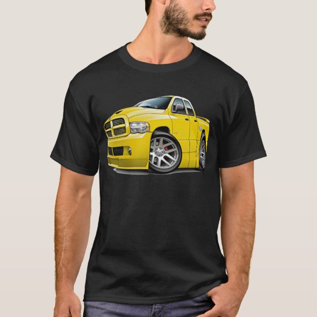 T-shirt Jaune de Dualcab de RAM de Dodge SRT10 (Devant)