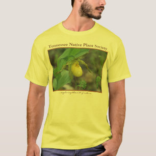 T-shirt jaune de la pantoufle de Madame