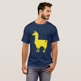 T-shirt jaune de lama