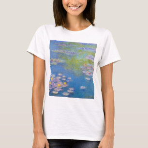 T-shirt jaune de nénuphars de Monet