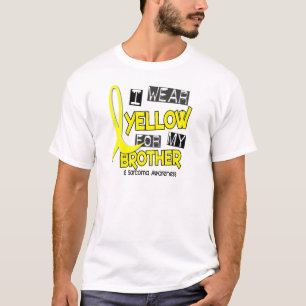 T-shirt JAUNE d'USAGE du sarcome I POUR MON FRÈRE 37