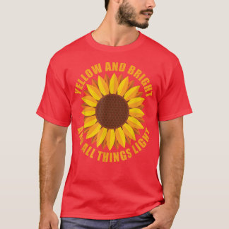 T-shirt Jaune Et Lumineux Et Toutes Les Choses Jardin Lége