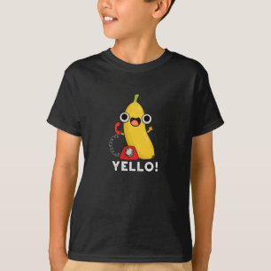 T-shirt Jaune Fruit Fruit Jaune Banane Pun Dark BG
