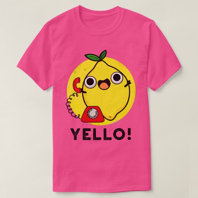 T-shirt Jaune Funny Jaune citron 1 (Design devant)