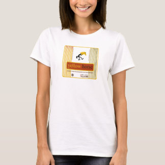 T-shirt Jaune jaune de courroie de spaghetti de dames de
