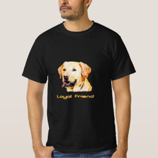 T-shirt Jaune Labrador Retriever Loyal Friend