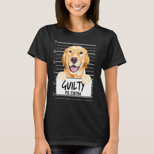 T-shirt Jaune Labrador Retriever Mugshot Guilde Chien