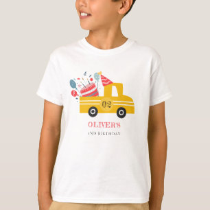 T-shirt Jaune mignon Quel Âge Anniversaire Fête Fête Fête 