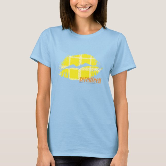 T-shirt Jaune plaid (Devant)