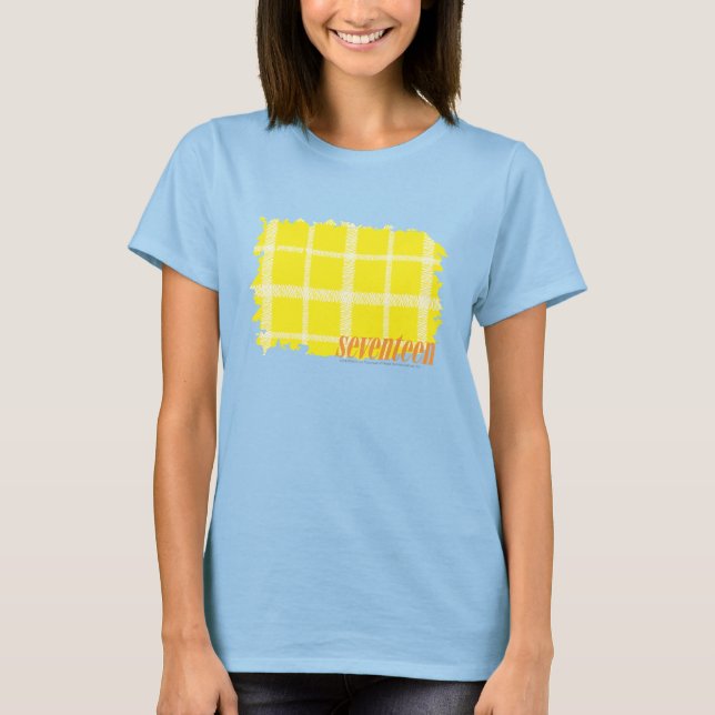 T-shirt Jaune plaid 3 (Devant)