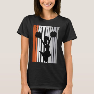 T-shirt Jaune Retro Pom-pom girl Cheerled Cheer Squad