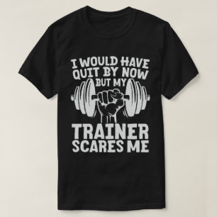T-shirt J'Aurais Quitté Mais L'Entraîneur Me Fait Peur Drô