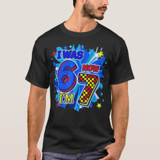 T-shirt J'avais 6 ans maintenant j'ai 7 ans 7e anniversair