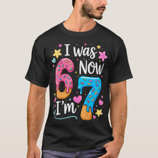 T-shirt J'avais 6 ans maintenant j'ai 7 ans Anniversaire