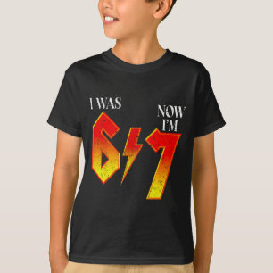 T-shirt J'avais 6 ans maintenant j'ai 7 ans anniversaire d