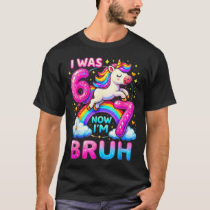 T-shirt J'avais 6 ans maintenant j'ai 7 ans drôle 6 7 six