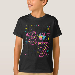 T-shirt J'avais 6 ans maintenant j'ai 7 ans enfants rétro