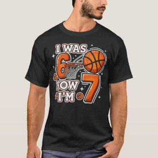 T-shirt J'avais 6 ans maintenant j'ai 7 ans garçon d'anniv