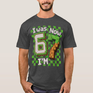 T-shirt J'avais 6 ans maintenant j'ai sept 7 ans Anniversa
