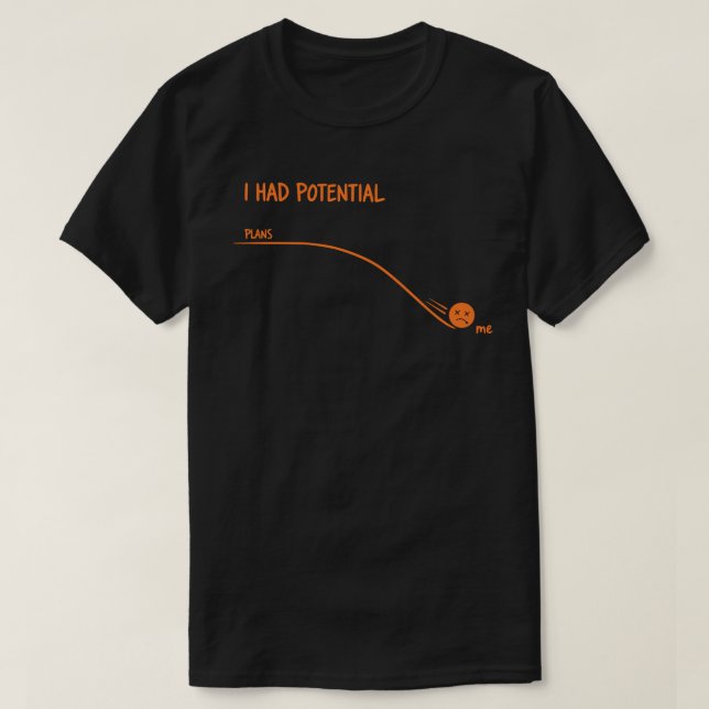 T-shirt J'avais des projets prometteurs vs Moi Drôle de pr (Design devant)