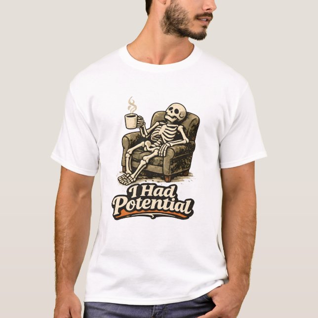 T-shirt J'avais du potentiel (Devant)