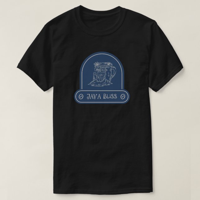 T-shirt Javascript - Café - Caféine - Boire (Design devant)