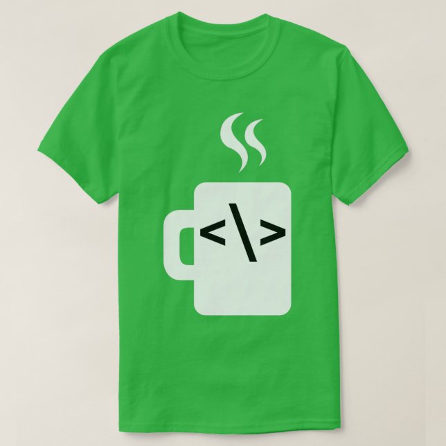 T-shirt Javascript Code Développeur logiciel café Java (Design devant)