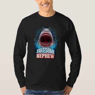 T-shirt Jawesome Nephew Family Group Matching Great White 