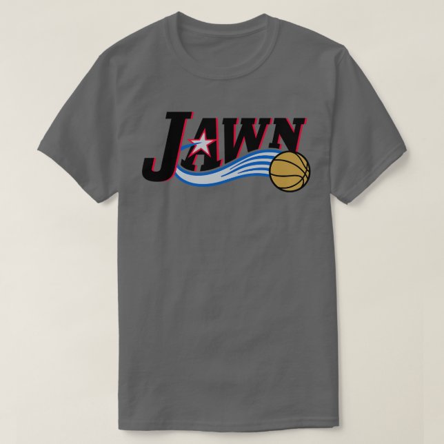 T-shirt Jawn Retro Basket-ball Blanc 1 (Design devant)