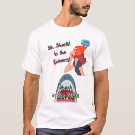 T-shirt JAWS 50ème Requin Dans La Fille De L'Étang