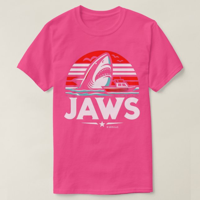 T-shirt JAWS Attaquer un bateau (Design devant)
