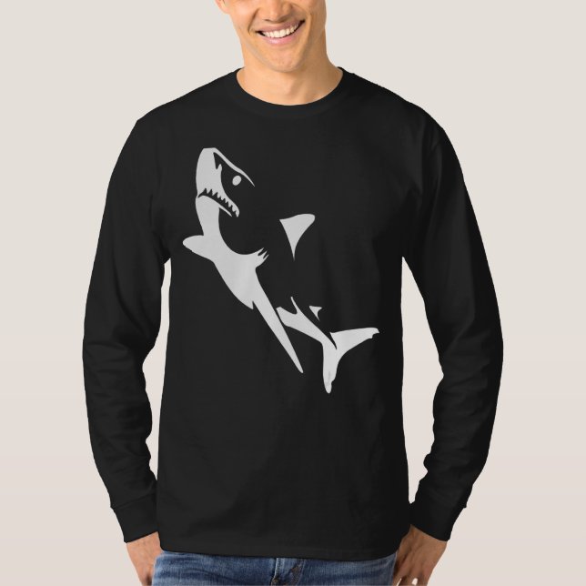 T-shirt Jaws Shark Attack Graphic Et Summer Beach (Devant)