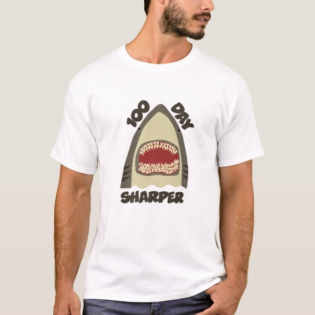 T-shirt Jawsome Requin 100 Jours De L'École 100 Jours De S (Devant)