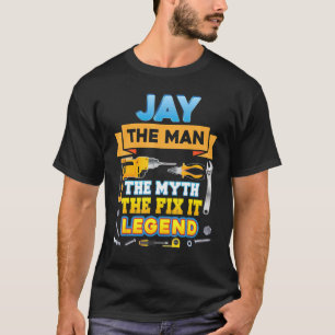 T-shirt Jay Le Mythe Homme Fixez-Le Légende Fête des Pères