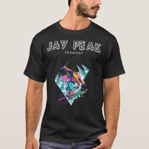 T-shirt Jay Peak Vermont Retro Skier