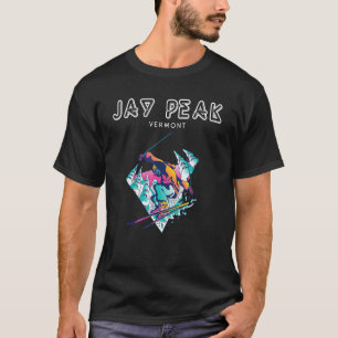 T-shirt Jay Peak Vermont Retro Skier