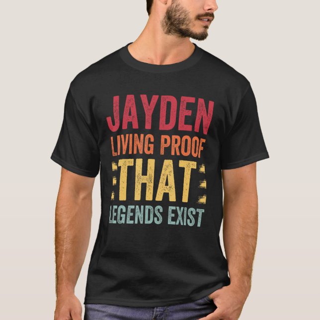 T-shirt Jayden Preuve Vivante Que Les Légendes Existent, N (Devant)