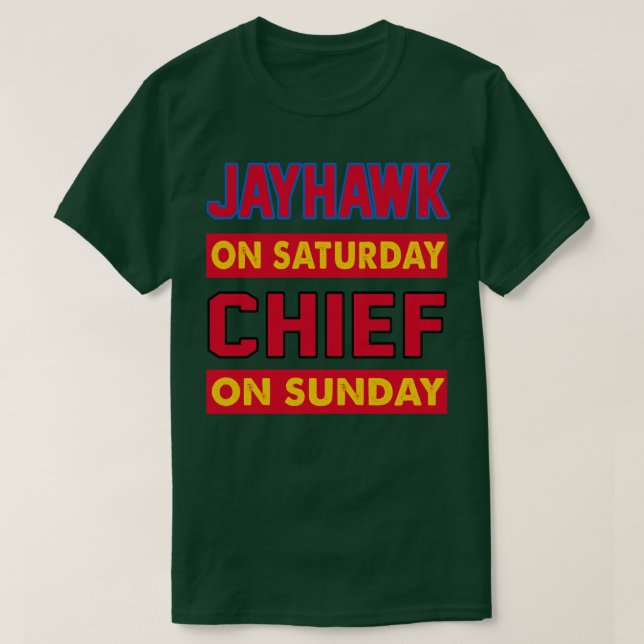 T-shirt Jayhawk Le Samedi Chef Dimanche Kansas City (Design devant)