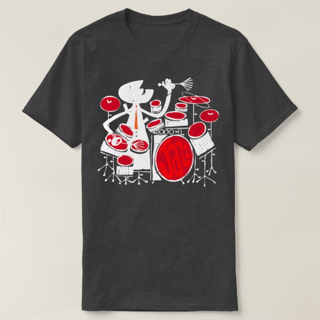 T-shirt Jazz Drummer (Design devant)