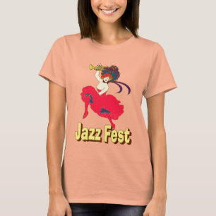 T-shirt Jazz Fest Lady with Horn