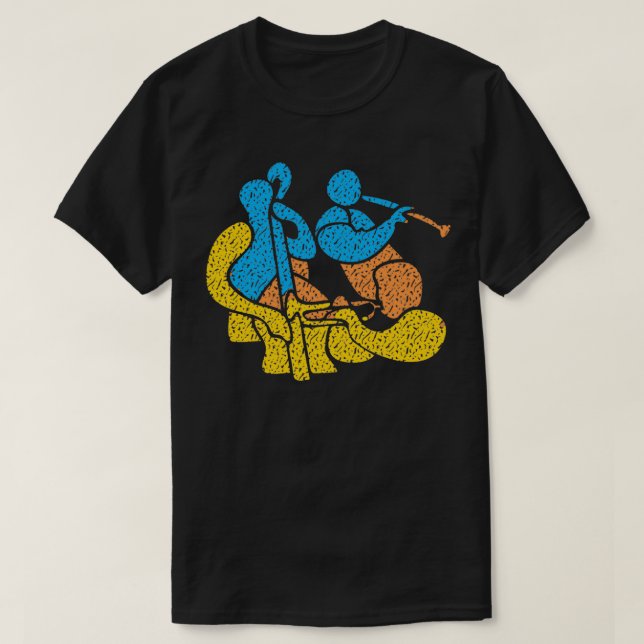T-shirt Jazz Trio Style moderne (Design devant)