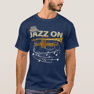 T-shirt Jazz vintage Sur Trumpet Player Blues Musique Jazz