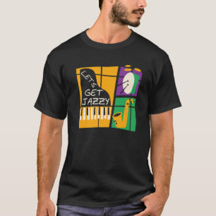 T-shirt Jazzy Mardi Gras Mardigrass Parade Carne