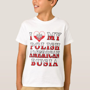 T-shirt J'Coeur Ma Busia Polonaise Américaine