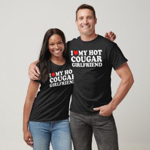 T-shirt J'Coeur Ma Petite Amie De Cougar Chaud