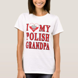 T-shirt J'Coeur Mon Grand-Père Polonais