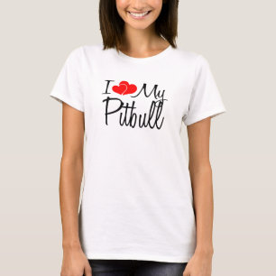 T-shirt J'Coeur Mon Pitbull Chien
