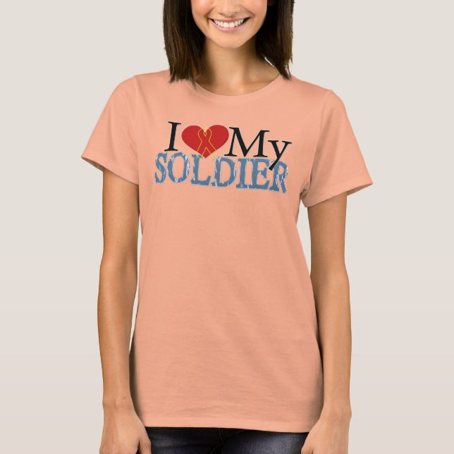 T-shirt J'Coeur Mon Soldat (Devant)