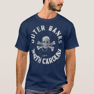 T-shirt JCombs Outer Banks NC Pirate Skull Crossbones